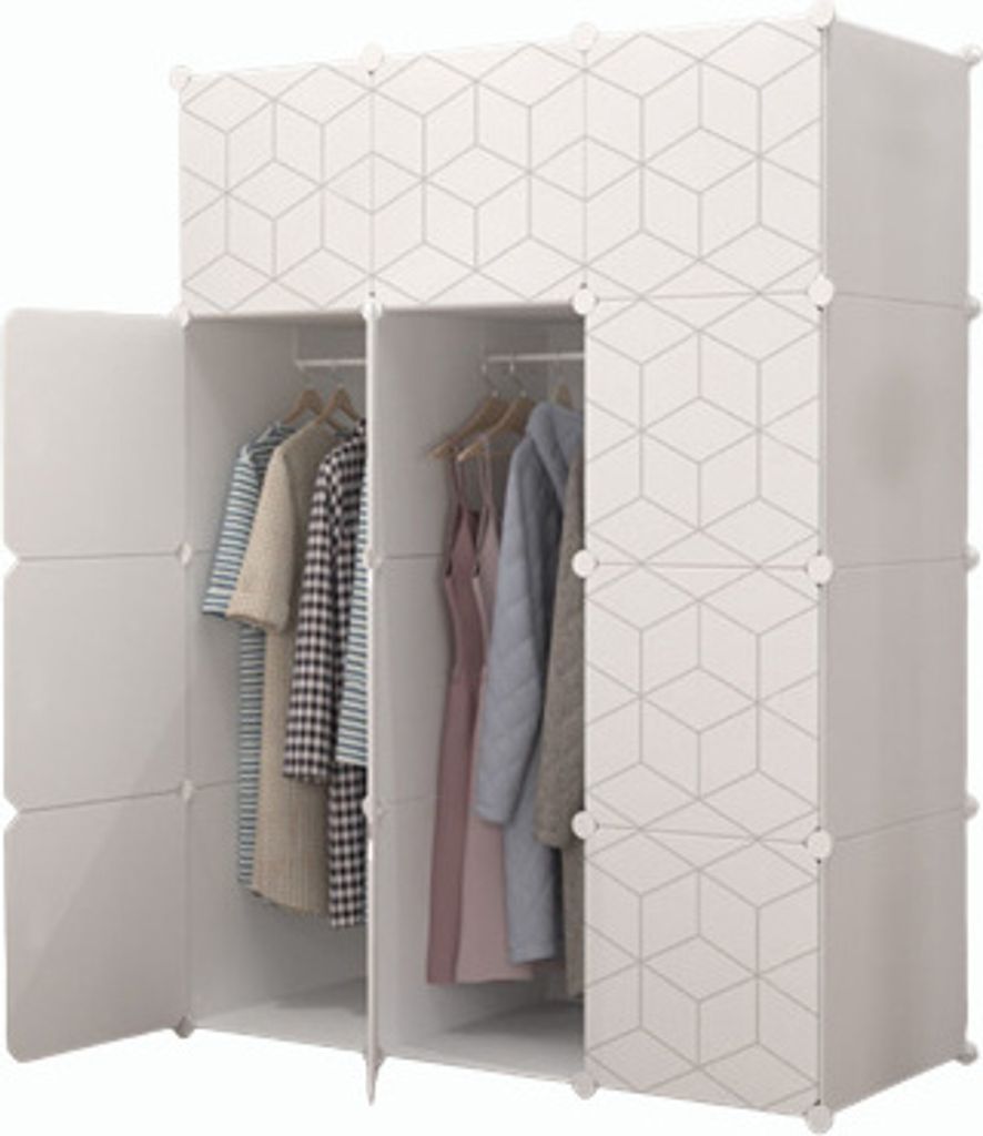 Modulární geometrická moderní skříňka z plastu Obrázek produktu 1
