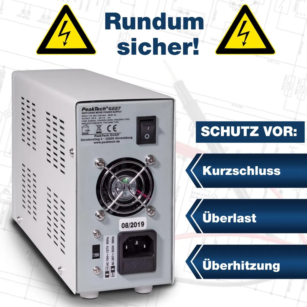 Alimentation stabilisée programmable 60V 6A 360W avec port USB PC - 15