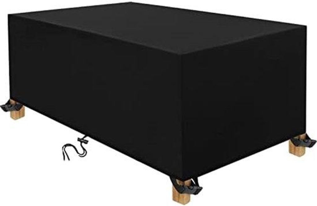 Gartenmöbelabdeckung, rechteckiger Gartentischabdeckung, Gartenmöbelbeschützer, wasserdichter UV-Abdeckung für Gartenmöbel, 420D Oxford-Stoff ...