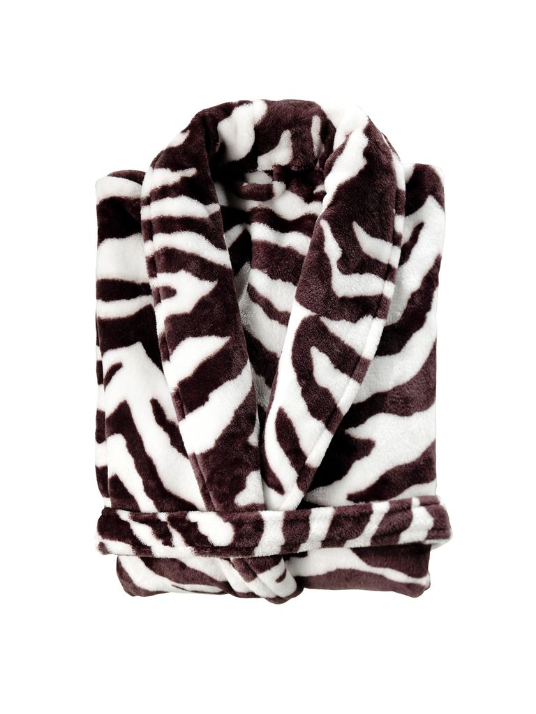 Zohome Badjas Zebra Brown Maat L Polyester Productafbeelding 