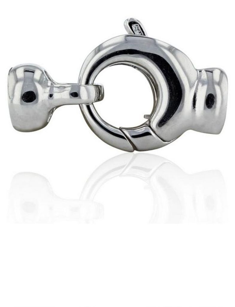 Luna-Pearls - 606.0749 - Schliesse - Damen - 925er Silber rhodiniert - 12mm