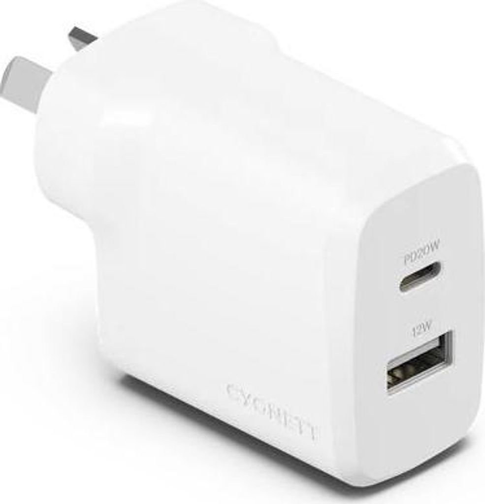 Cargador Cygnett PowerPlus de 2 puertos (32W) – Diseño de Imagen del producto 