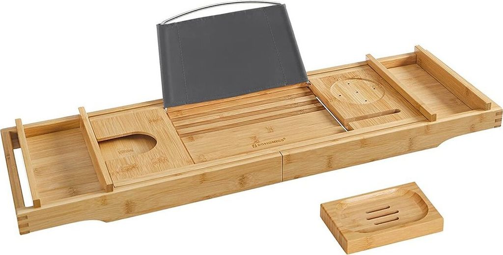 Songmics Bambusová polička do vane 109 cm Obrázok produktu