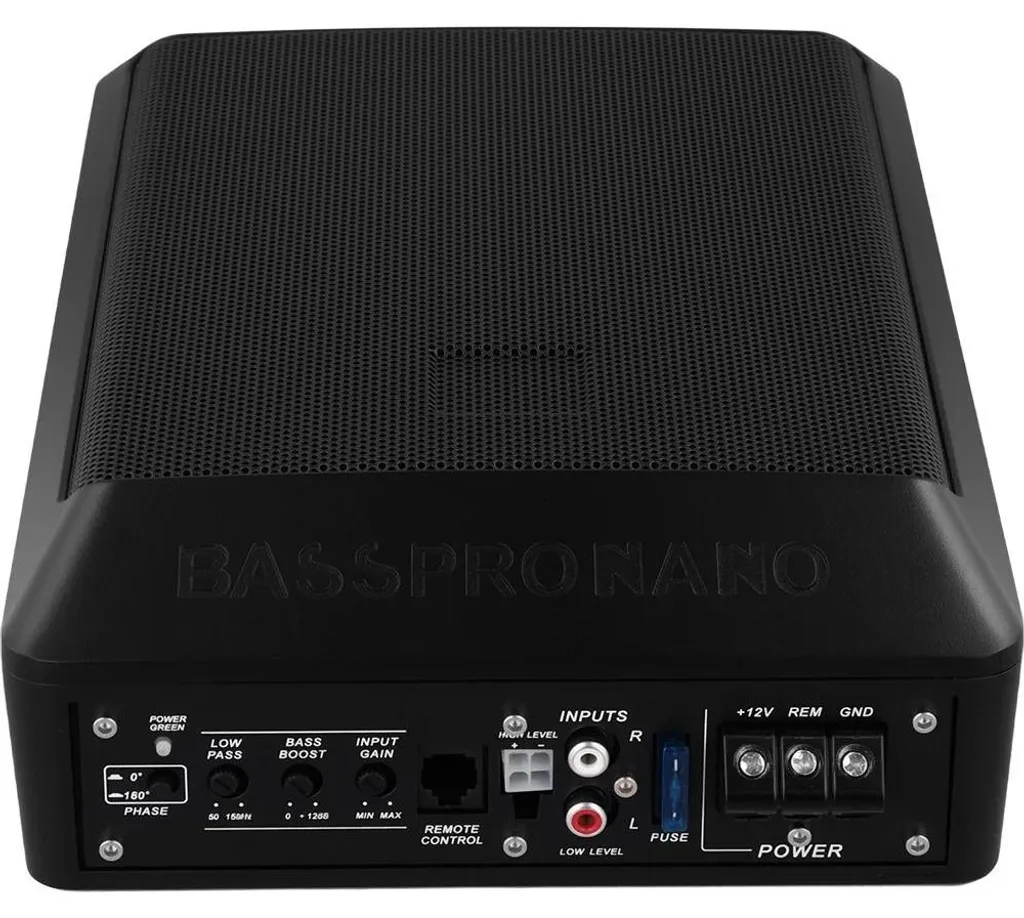 Caisson de Basses Amplifié 600W Format Compact pour Coffre de Voiture 12V - 9