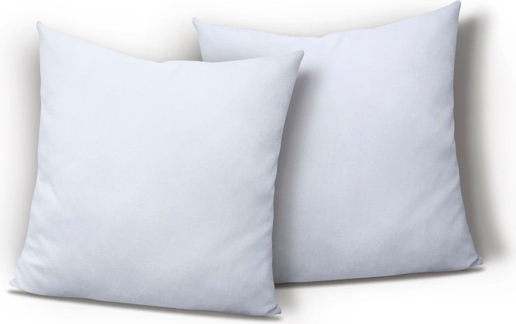 2er Pack Kissenbezug Kissenhülle 40x40 cm weiß Uni Jersey Produktbild 