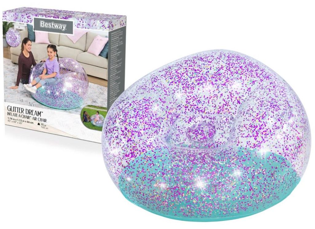 Bestway® Inflate-A-Chair™ Luftsessel Glitter Dream™ 114 x Produktbild 
