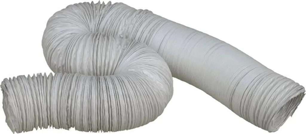 Tuyau évacuation d'air 100 mm 15 m blanc : fini l'humidité stagnante