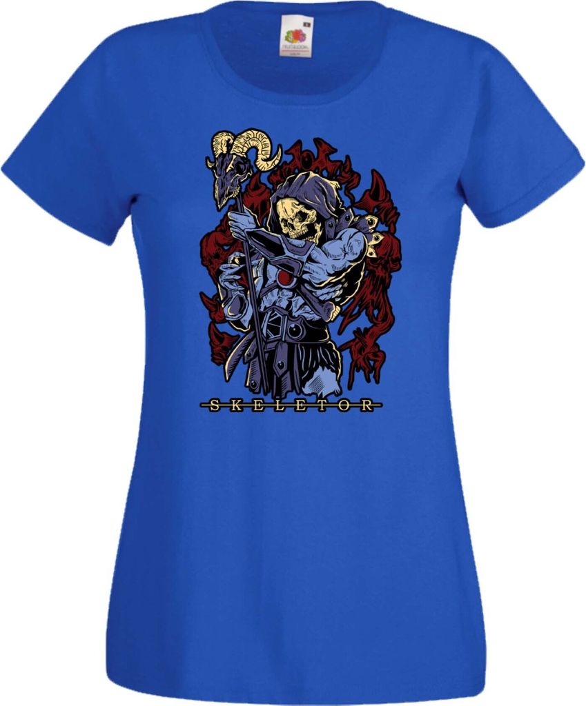 Damen T-Shirt Anime Manga Masters Of The Universe Skeletor Skeletor, Lady M / Blau
