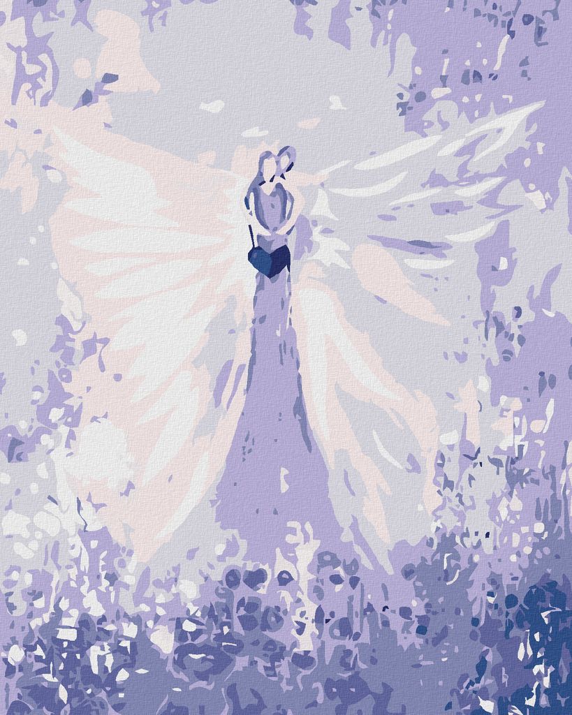 Zuty - Malen nach Zahlen - ENGEL VON LENKA - EMBRACE ANGEL, 40x50 cm, ohne Keilrahmen