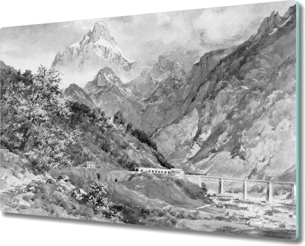 Glas-Herdabdeckplatte Glaskeramikkochfeld-Abdeckung Spritzschutz - 80x52 cm - Chopin Musik Noten