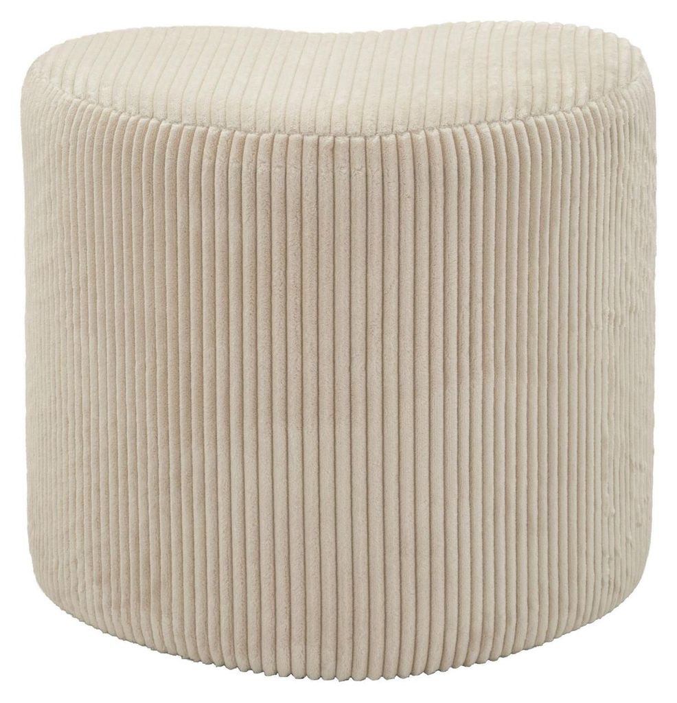 Mauro Ferretti Pouf Dublino Heart Weiß 49x45x42 cm