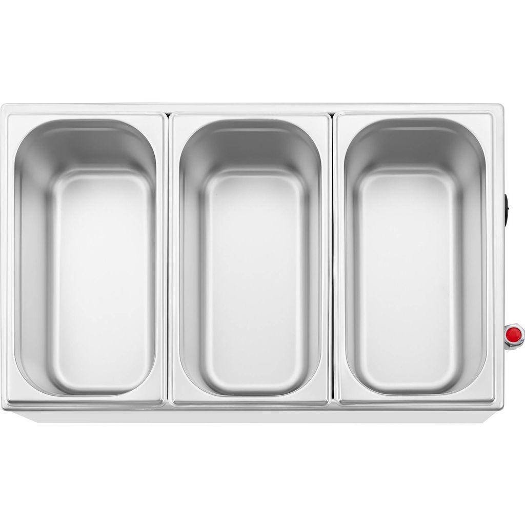 Royal Catering Bain Marie - 600 W - 3 GN 1/3 - Ablasshahn Obrázek produktu 5