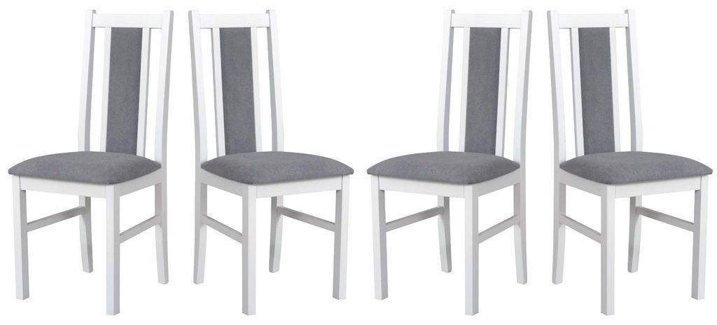 ESSZIMMERSTUHL - 4er-Set Bos 14 weiss soro 90 Produktbild 
