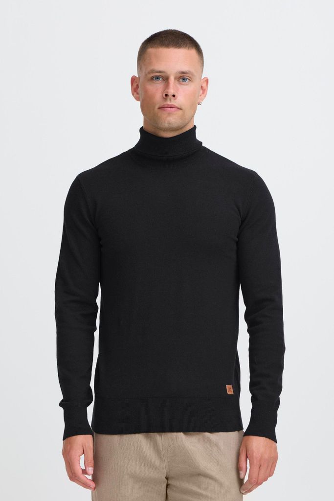 Blend BHFibes Herren Rollkragenpullover Feinstrick Pullover Baumwollmischung regular fit
