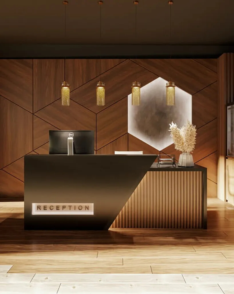 Éclairage LED Doux pour Grands Espaces | Lustre Ambre Maxlight 220cm
