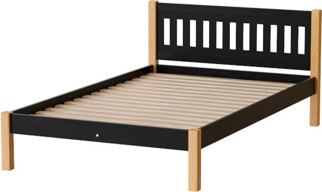 Einzelbett 120x200 MAXTON - Eiche / Schwarz