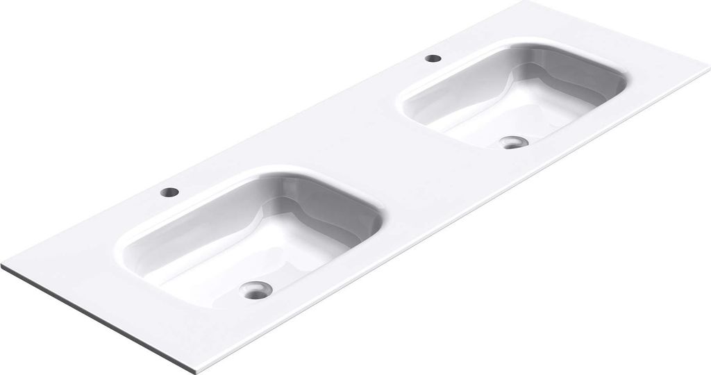 doporro Lavabo da Incasso 120 cm Doppia Vasca in Immagine del prodotto 