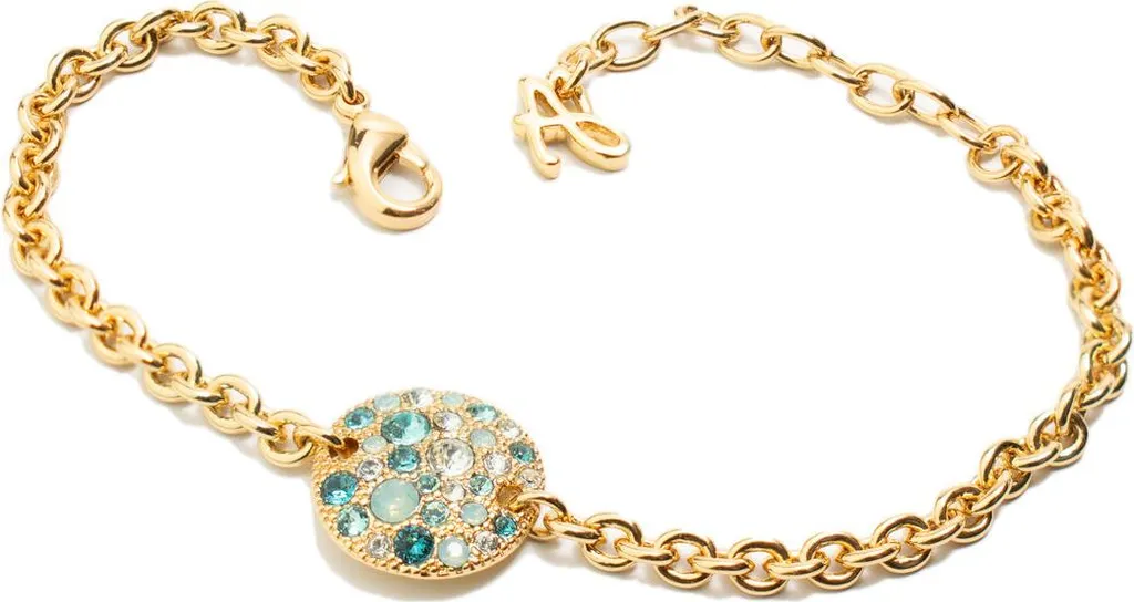 Bracciale Donna Adore 5489681 Oro e Turchese 6cm | Eleganza Swarovski