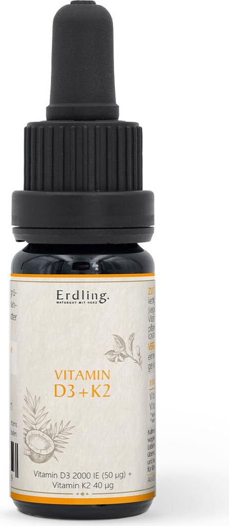 Vitamin D3 2.000 IE + K2 - 40 mcg hochdosiert - 30ml