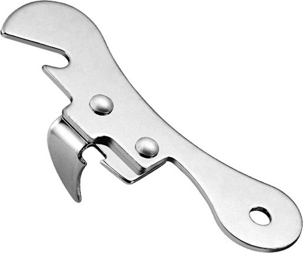 Manueller Dosenöffner, Schlüsselanhänger, Taschen-Bierflaschenöffner, rostfrei, Küchenutensil für Outdoor, Camping, Wandern