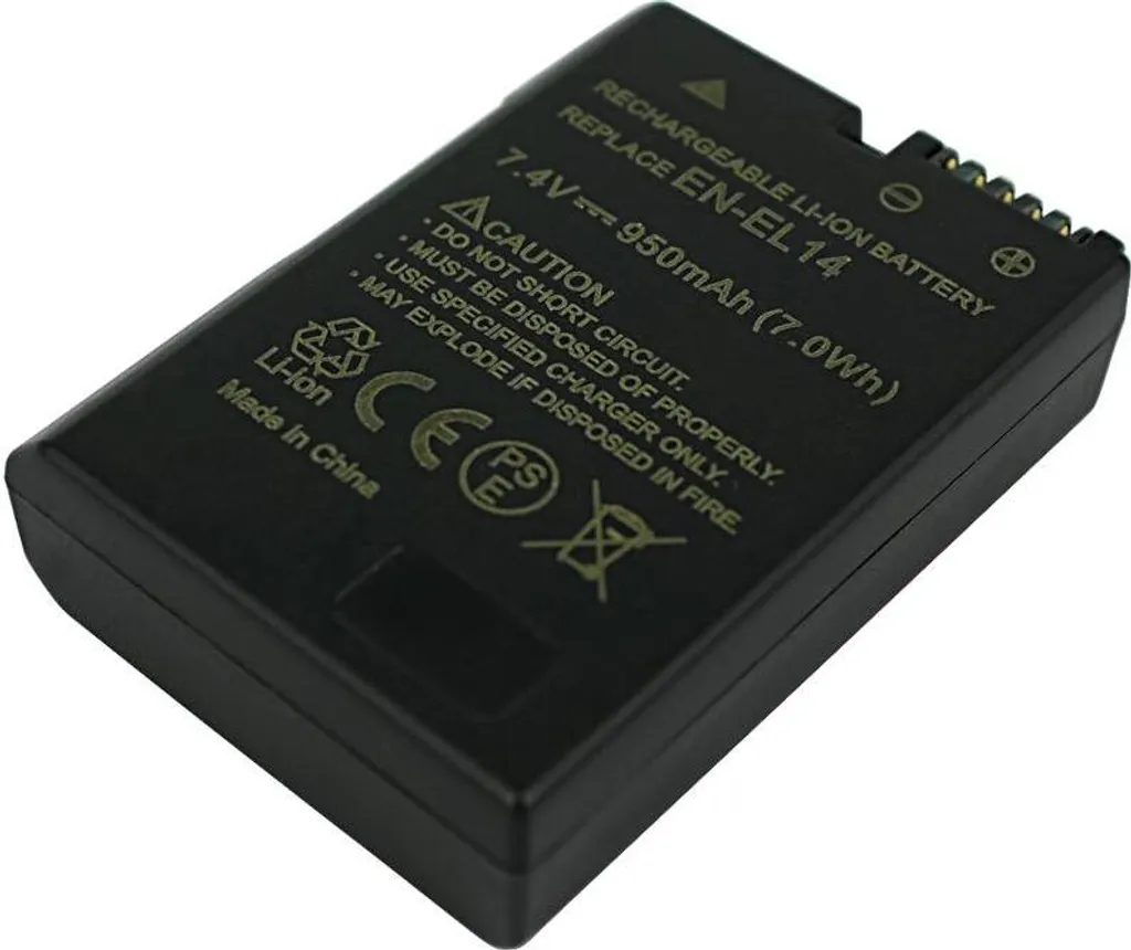 Batteria PowerSmart 950mAh EN-EL14 per Nikon Coolpix P7800 D3300 D5300