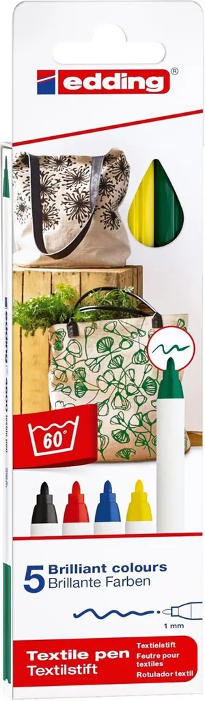 Edding 4600 Textile Marker 1mm: Prestazioni Industriali a Casa