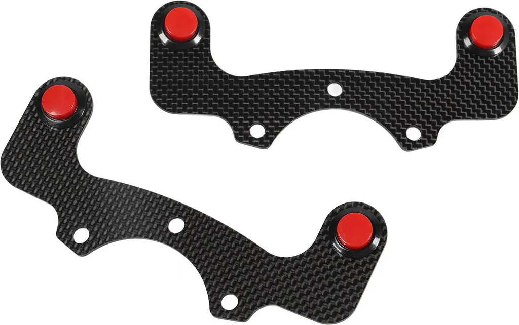 Kit Ricambio Clacson Volante Nardi 6 Viti Rosso Fibra Carbonio