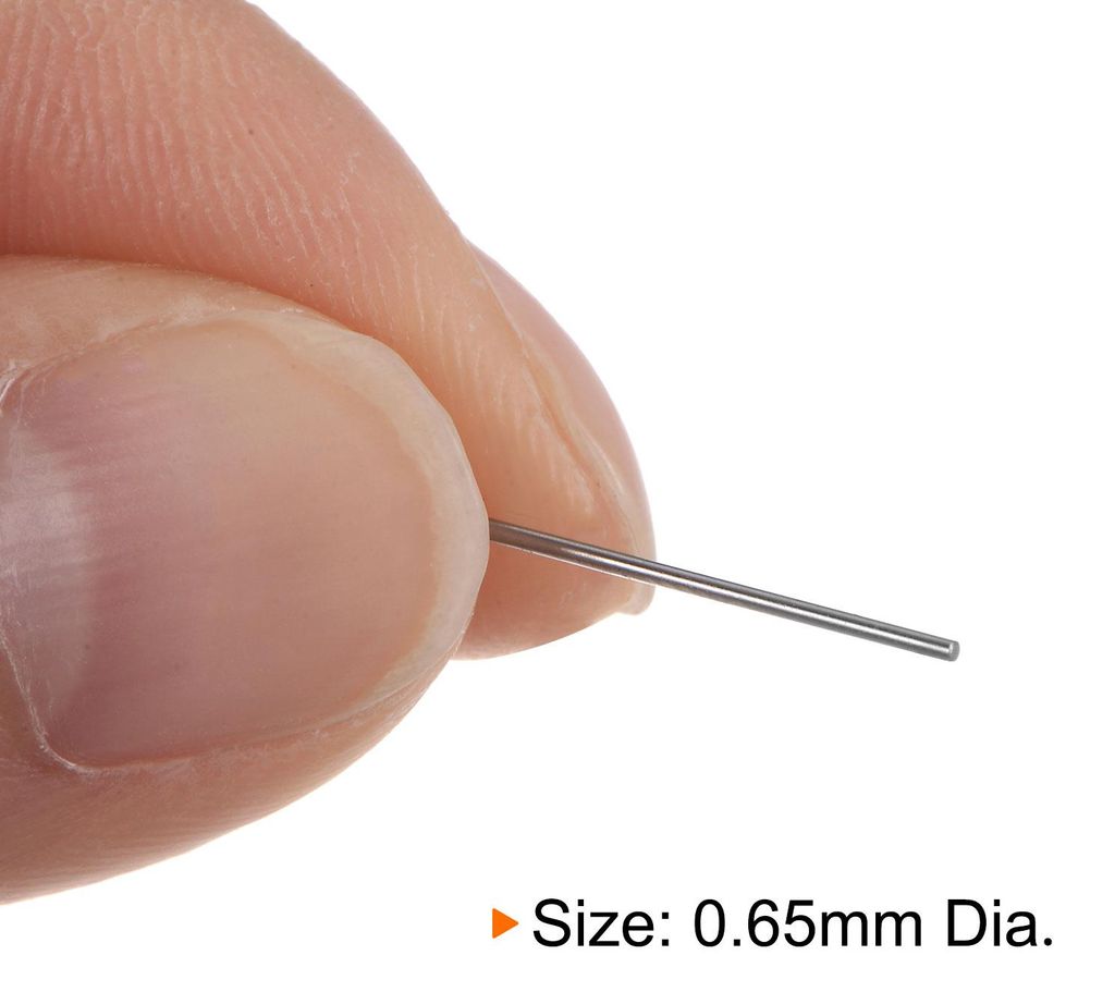 2 Stš¹ck Stahlstiftlehre Pin Gauge, 0.65mm Durchmesser Metrischer Messdorn, Klasse x Stahl Stiftlehre Metrik, Toleranz 0.001mm Stecker Lehrenadel...