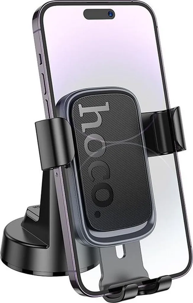 Supporto Auto HOCO H81 Grigio: Gravity Mount per Cruscotto Top - 2