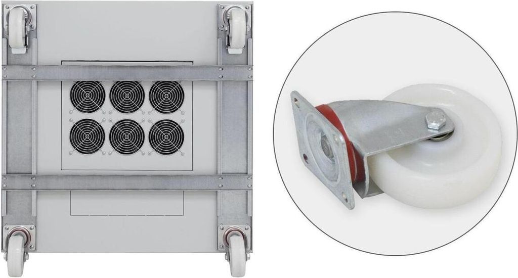 Rollensatz mit Verstärkungsrahmen 800x1100, Tragkraft 900 kg für Rack