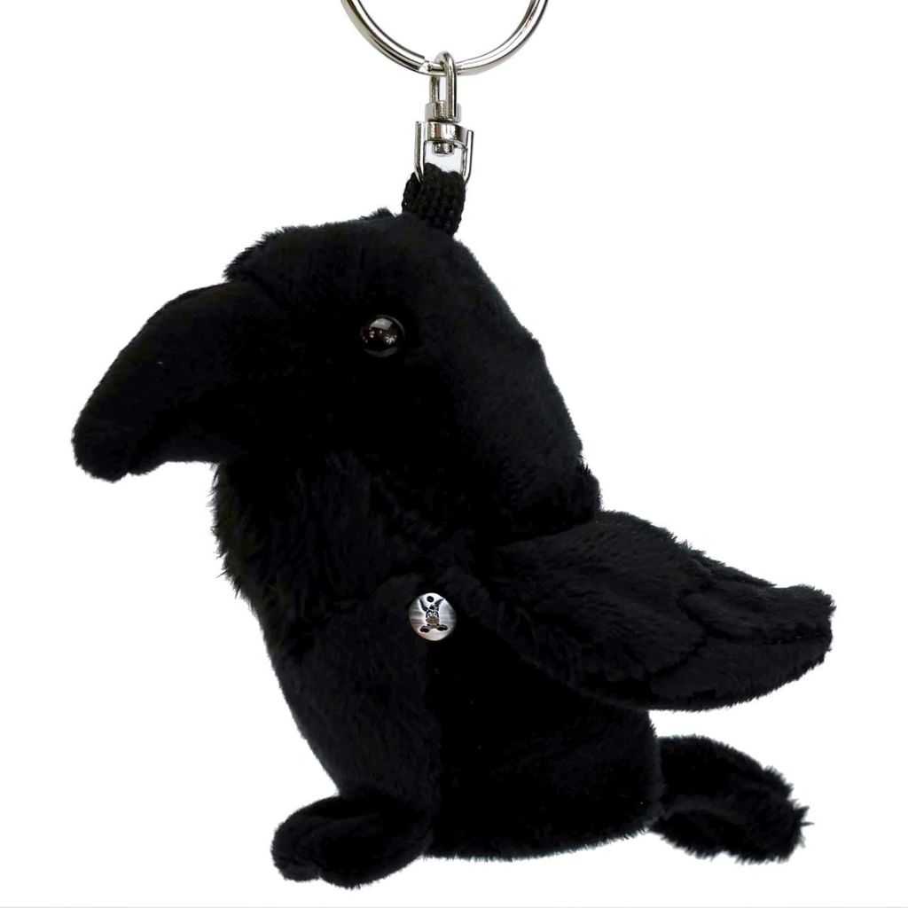 Rabe Schlüsselanhänger Plüsch Krähe Vogel Kuscheltier Produktbild 