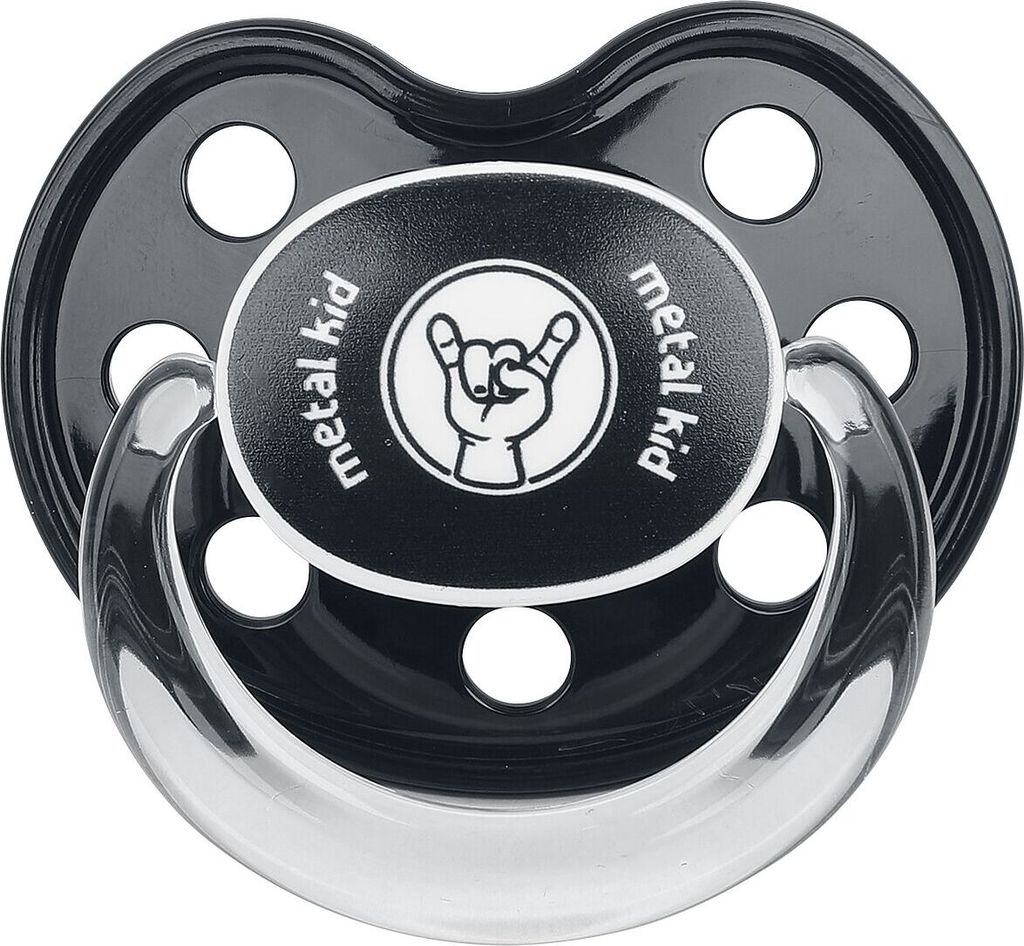 Metal Kids Schnuller Unisex Metal Kid schwarz 0-6 Monate