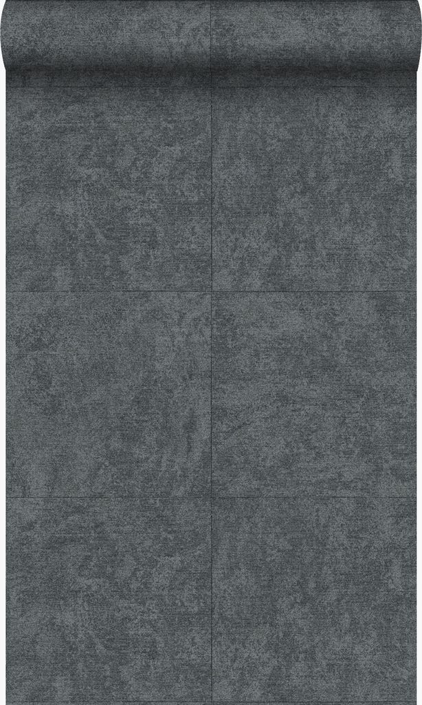 Origin Wallcoverings Tapete Stein-Optik Dunkelgrau 53 cm x 10.05 m
