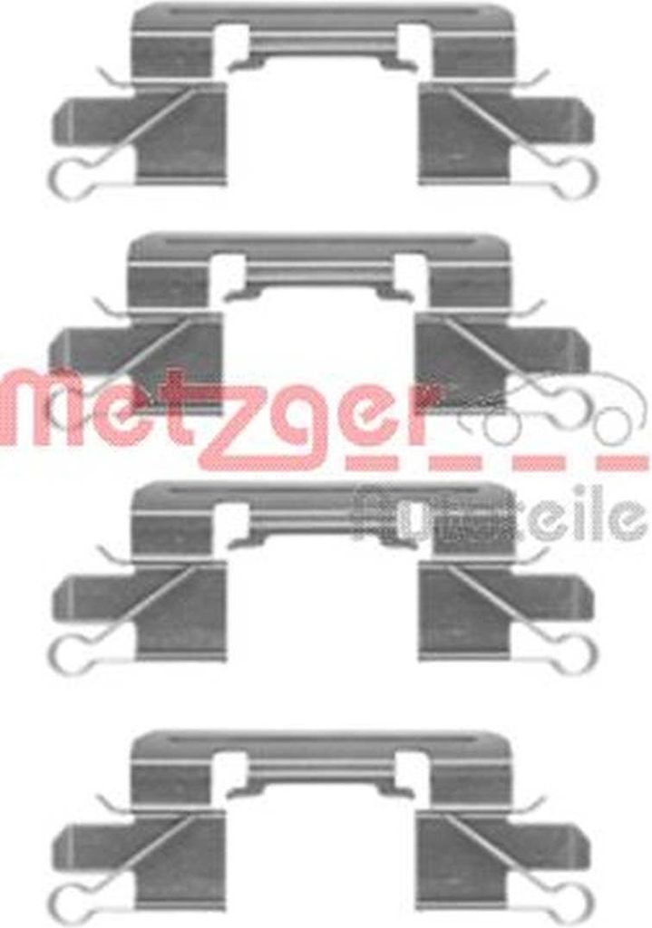 METZGER 109-1769 Zubehörsatz Scheibenbremsbelag Vorne für Produktbild 