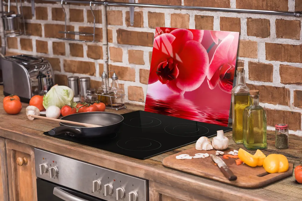 Piastra Vetro Orchidee 50x52: Il Must-Have per la tua Cucina Zen - 6