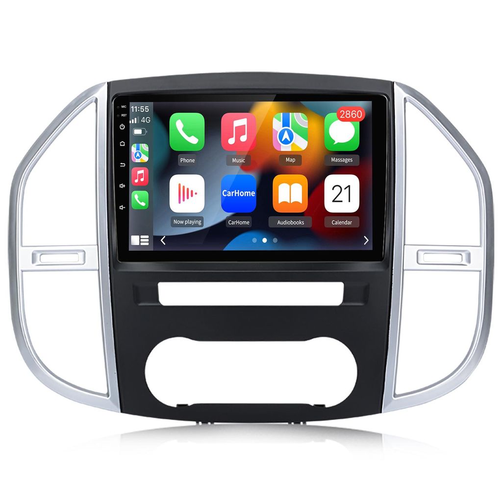Einbau-Navigationsgeräte 8Kern Andriod 15 Autoradio Carplay Andriod Auto Für Mercedes Benz Vito 3 w447 2014-24 GPS Navi WIFI BT FM RDS SWC DSP 4+...