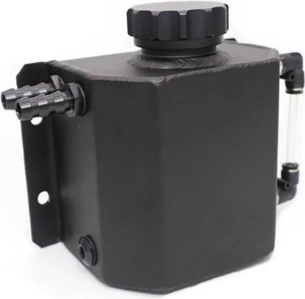 Réservoir de Récupération d'Huile en Aluminium Noir de 1000ml Pro
