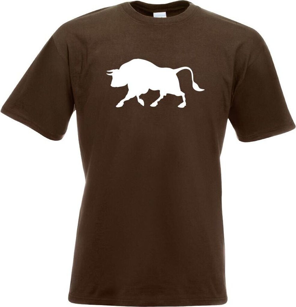 Kiwistar - T-Shirt - Chocolate - Stier Motiv 2 - Bulle - Hausrind Herren Funshirt Bedruckt Design Sprüche Spruch Motive - mit Motiv Bedruckt - Fun...