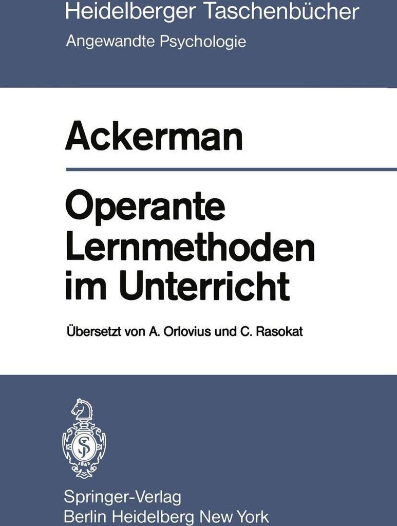 Operante Lernmethoden im Unterricht