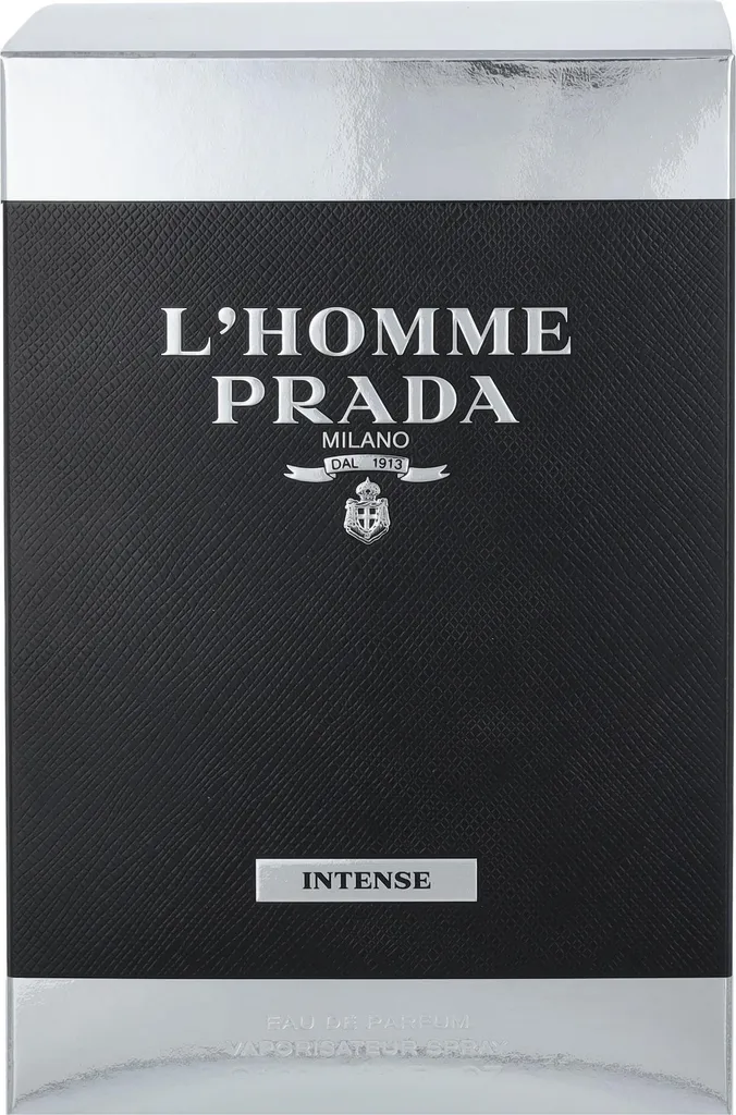 Prada L'Homme Intense Edp aux Notes d'Iris et Cuir pour un Sillage Profond