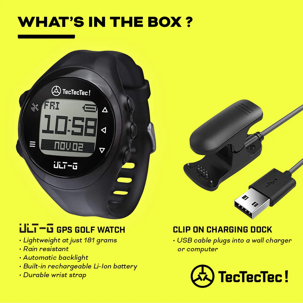 Montre de Golf GPS multifonctionnelle TecTecTec ULT-G avec Écran LCD Clair - 3