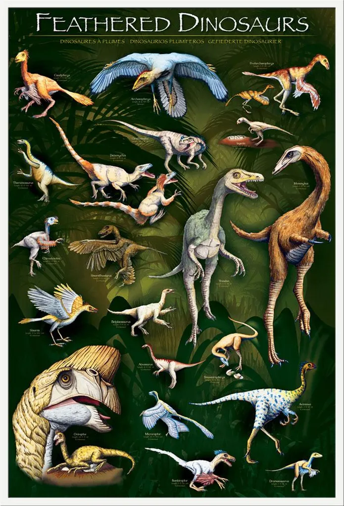 Poster Dinosaures Encadré Shinsuke : Décoration Murale Sûre et Facile