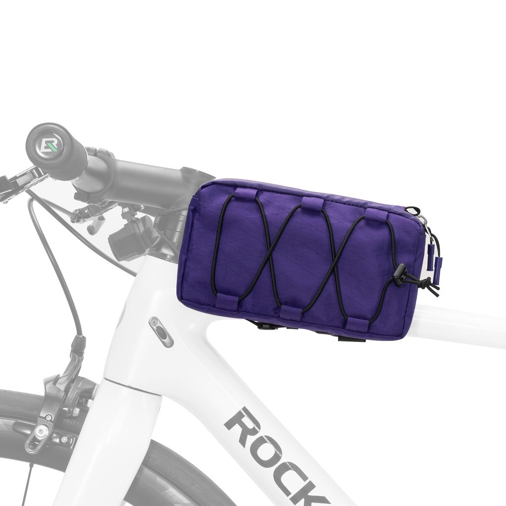 ROCKBROS Fahrrad Rahmentasche Oberrohrtasche 1L Rahmentasche Rennrad MTB Tasche Lila