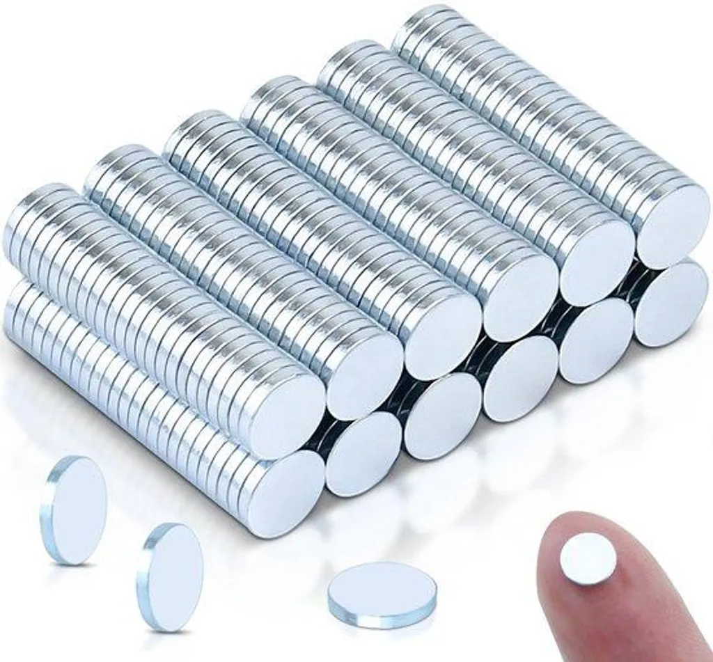 Mini aimants néodyme 5 x 1 mm puissants pour tableau et frigo - Lot de 50