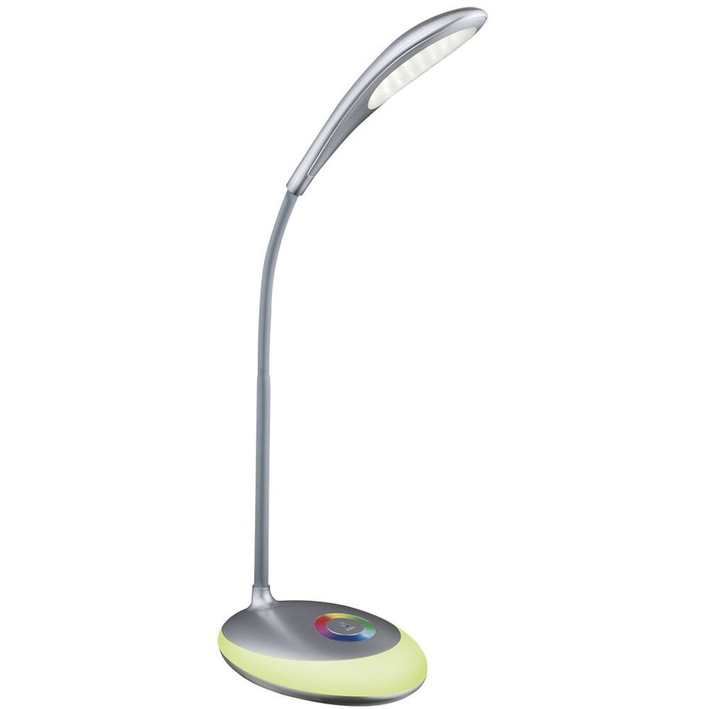 RGB LED Tischleuchte, Touch, dimmbar, schwenkbar, H 48 cm