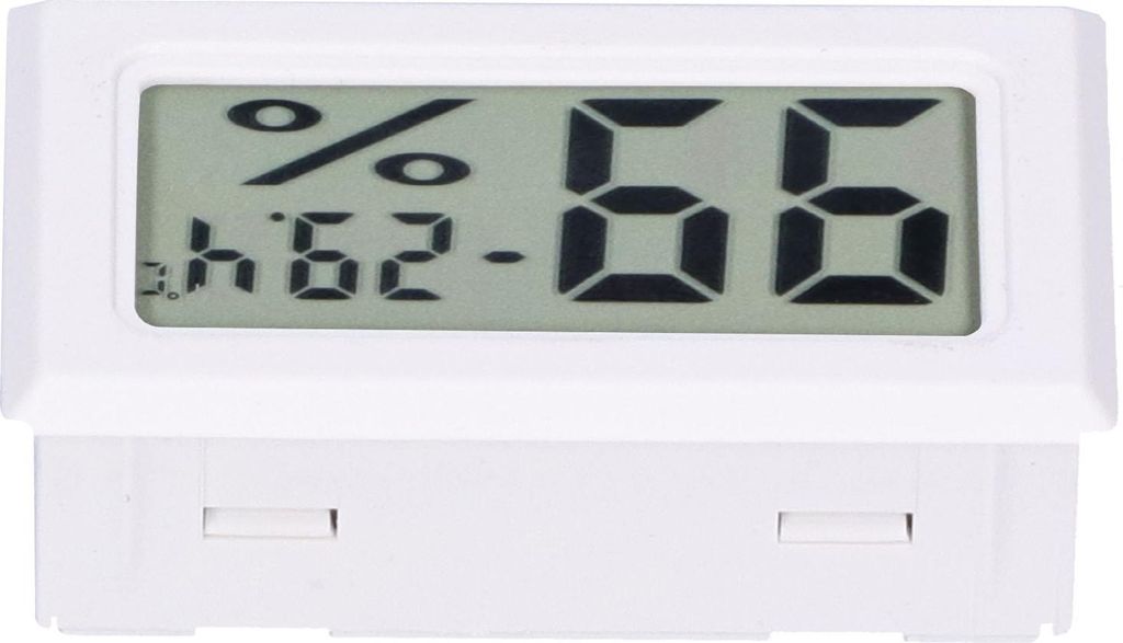 Digitales Temperaturmessgerät aus ABS-Kunststoff, Innenraumthermometer für Smart Homes, FY11001, Weiß