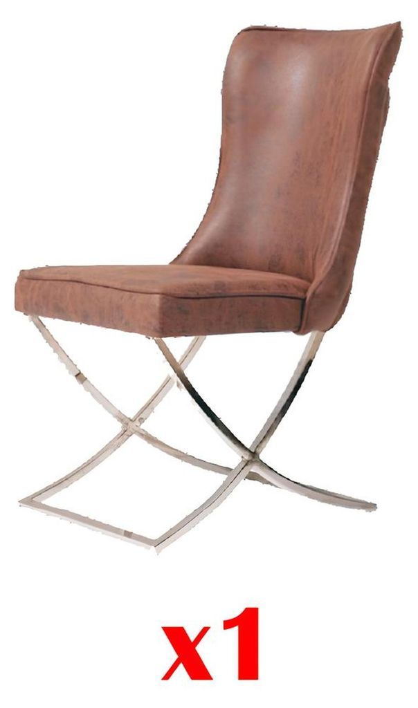 Esszimmer Stühle Holz Luxus Sessel Stuhl Braun Lehnstuhl Wohnzimmer Möbel Neu