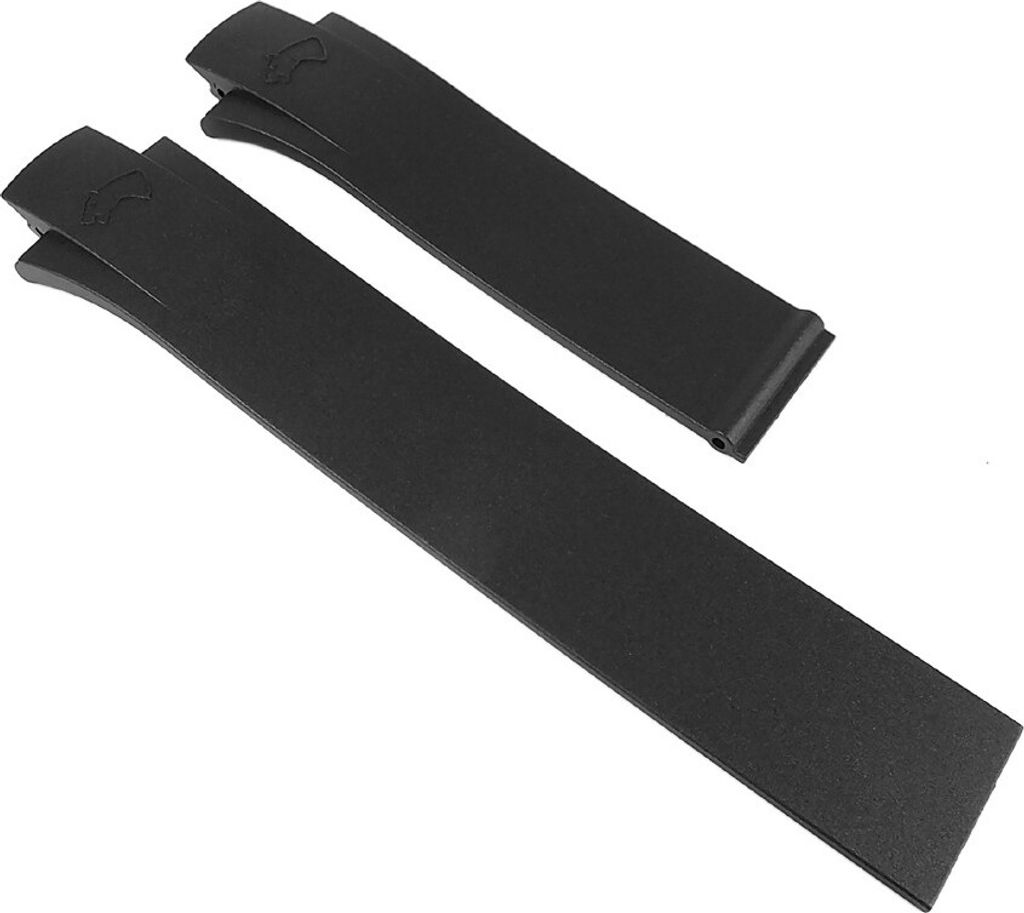 Jaguar Uhrenarmband Kautschuk schwarz für Klemmschließe J1202