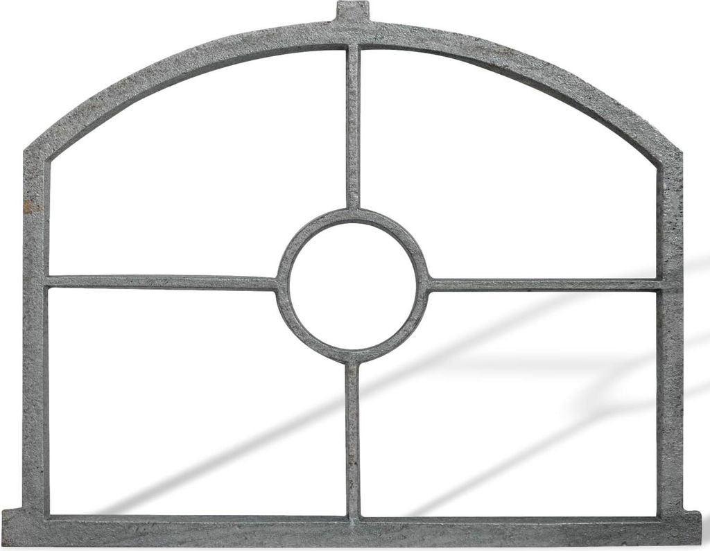 Fenster grau Stallfenster Eisenfenster Scheunenfenster Eisen 66cm Antik-Stil (w)