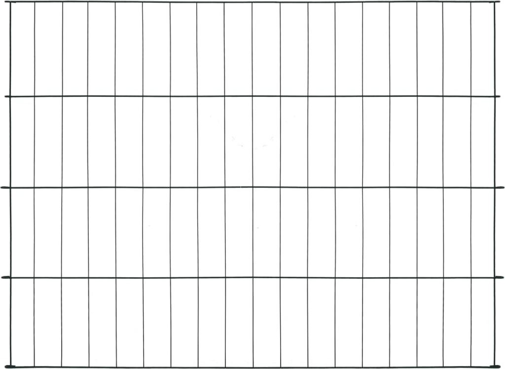 vidaXL Gartenzaun Set 115x79 cm Grün Produktbild 